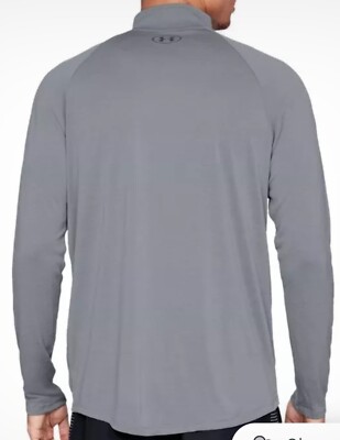 Under Armour 1/4 Zip UA Tech 2.0 Gray PGA Golf Pullover Mens 2XL
