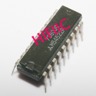 1PCS M54522P 8-UNIT 400mA DARLINGTON TRANSISTOR ARRAY WITH CLAMP DIODE DIP18
