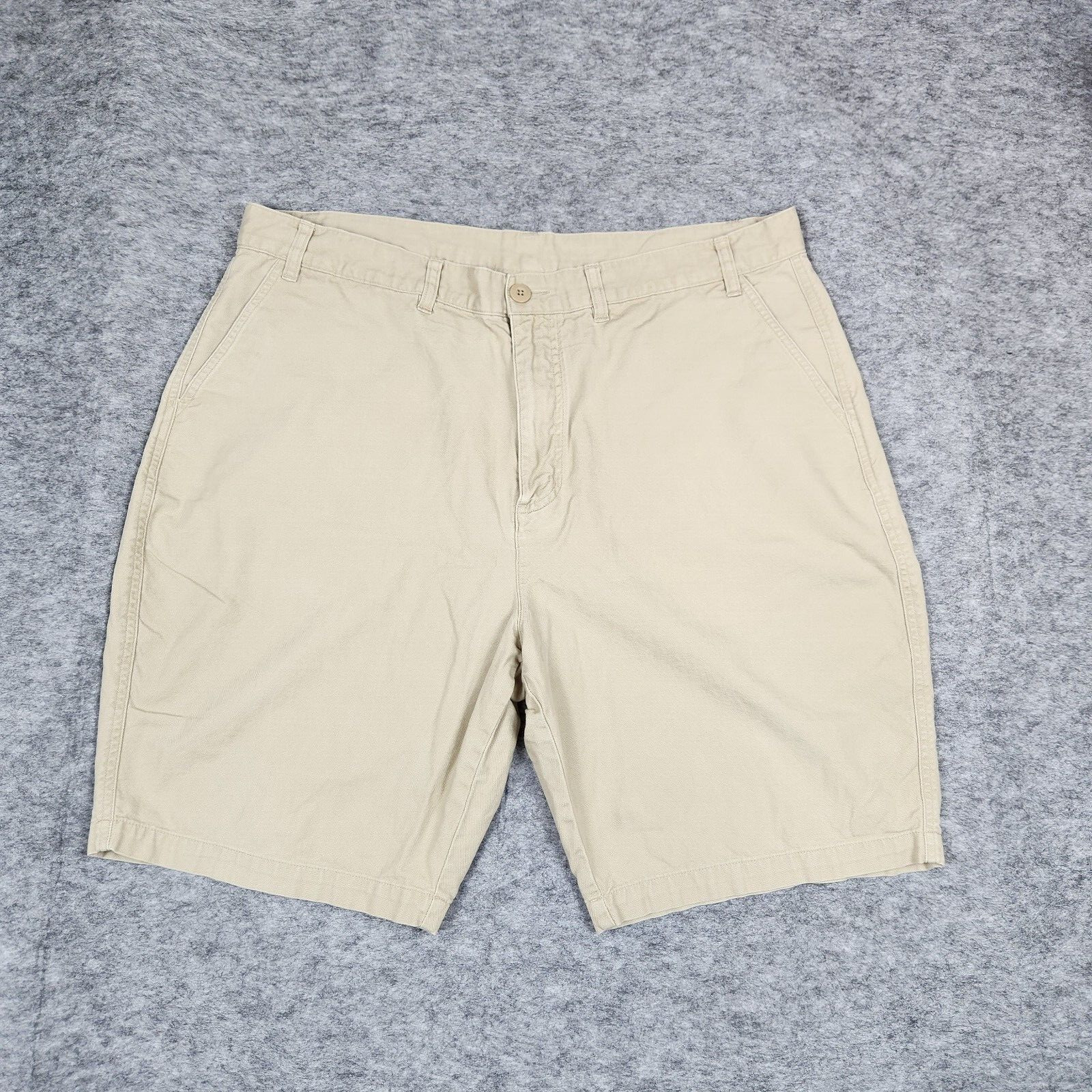 Patagonia Shorts Men Sz 38 Khaki Beige Canvas Duck Organic Cotton Casual 57075