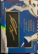 2020 Immaculate Gavin Lux Debut Moments Rc Jersey# Auto 09/10!!! Dodgers SSP 