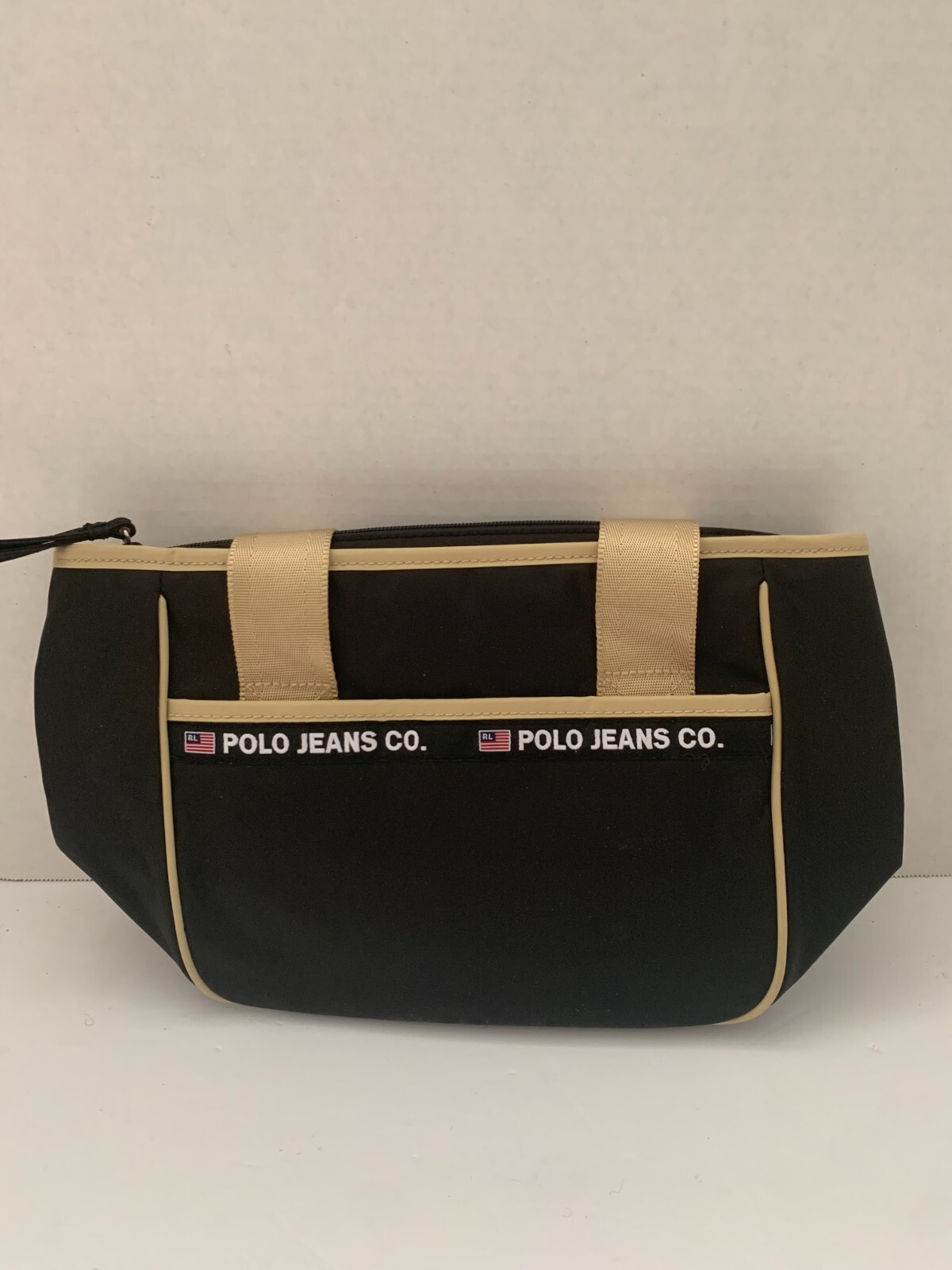Polo Jeans Co. Shoulder Bag Matching Coin Purse Black Gold Polo Ralph Lauren thumbnail 11