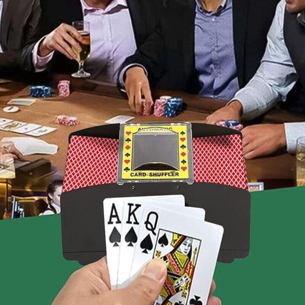Automatic Poker Card Shuffler Shuffling Machine Battery Operated Game