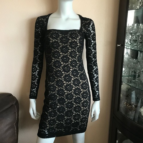 Long Sleeve Dress Square Neckline Size 