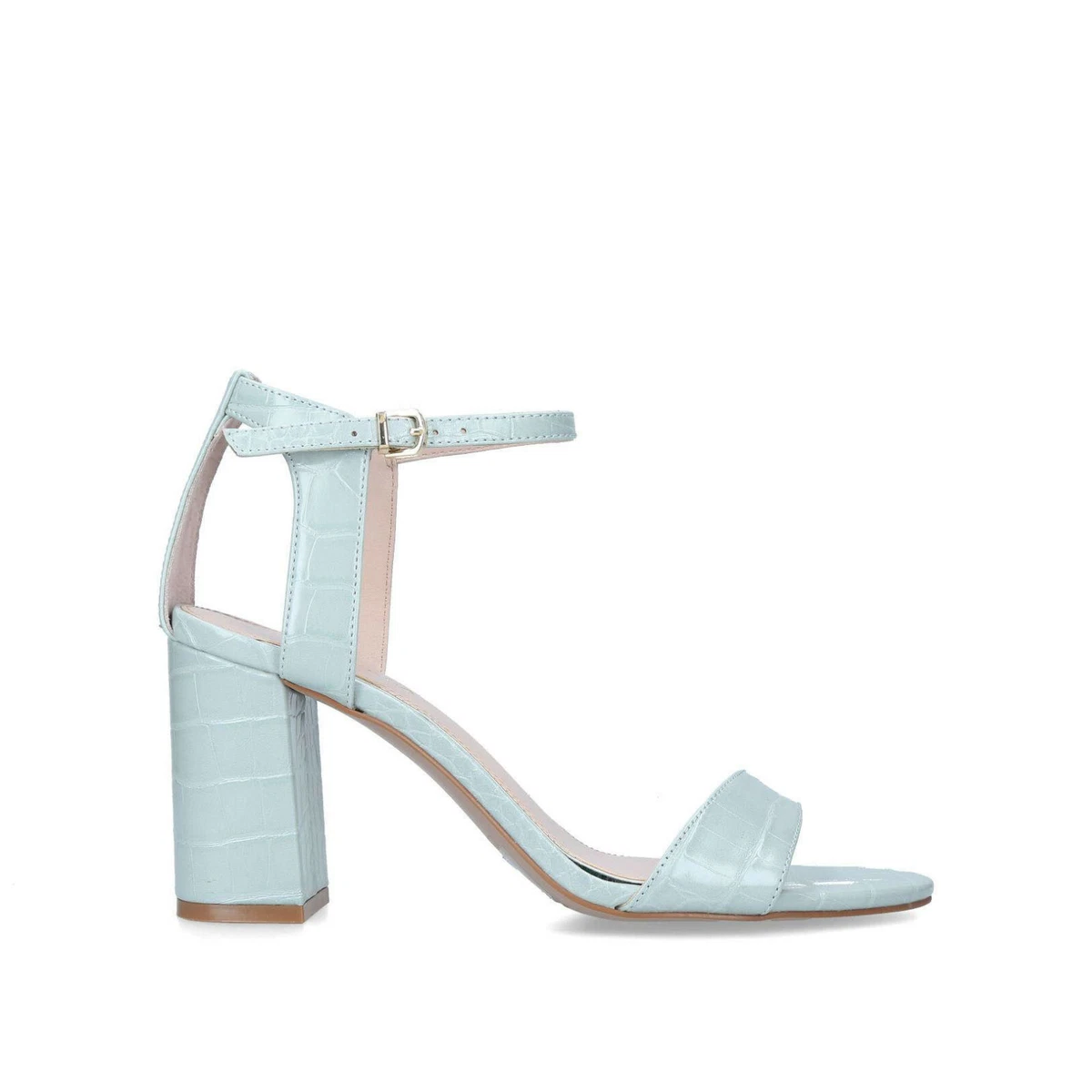 Green block heel store sandals uk
