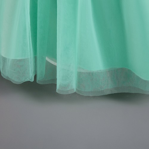 Flower Lace Wedding Dress Girls Embroidery Princess Dress For Party Birthday - Picture 37 of 42