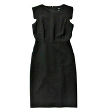NWT J.Crew Resume Sheath in Black Italian Stretch Wool Dress 0 $228