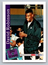 1992-93 NBA Hoops David Robinson #334 HOF San Antonio Spurs