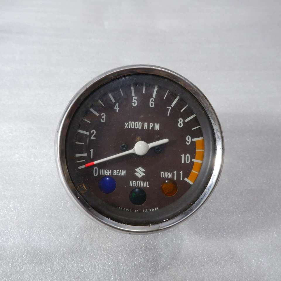 铃木 GP100 GP125 可能适合 GT125 GT185 TACHO METER NOS 日本制造 — 第 2/4 张图片