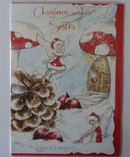 Sister Christmas Card - Size 13.5cm x 19.5cm - 第 1/4 張圖片