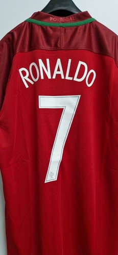 Camiseta PORTUGAL UEFA EURO 2016 CRISTIANO RONALDO 7 CR7 Talla L - Imagen 8 de 10