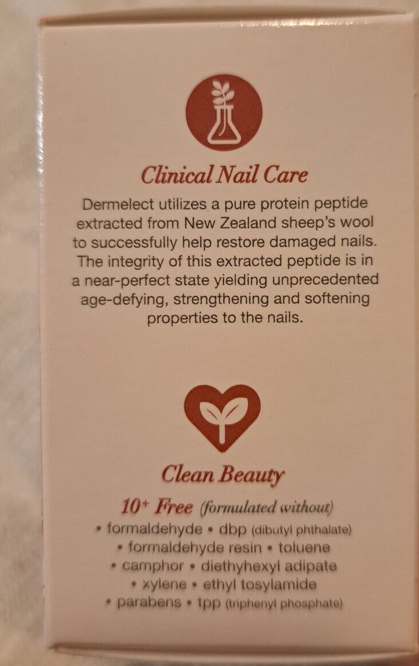 NIB Dermelect Transfix Restore & Repair Nail Base Coat, Full Size, FREE