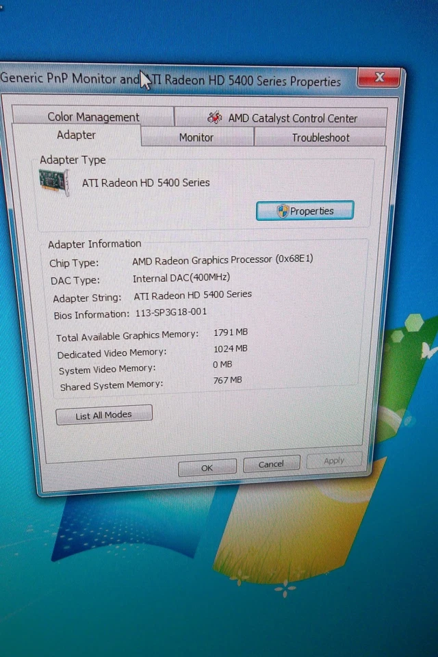 VisionTek ATI Radeon VT 5450 PCIe x16 Graphics Video Card 1GB DP DVI VT-400614HK - Image 2 of 4
