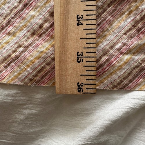 Merona mehrfarbig 100 % Leinen diagonal gestreift A-Linie Maxirock GR. 12 Strandy - Bild 6 von 8