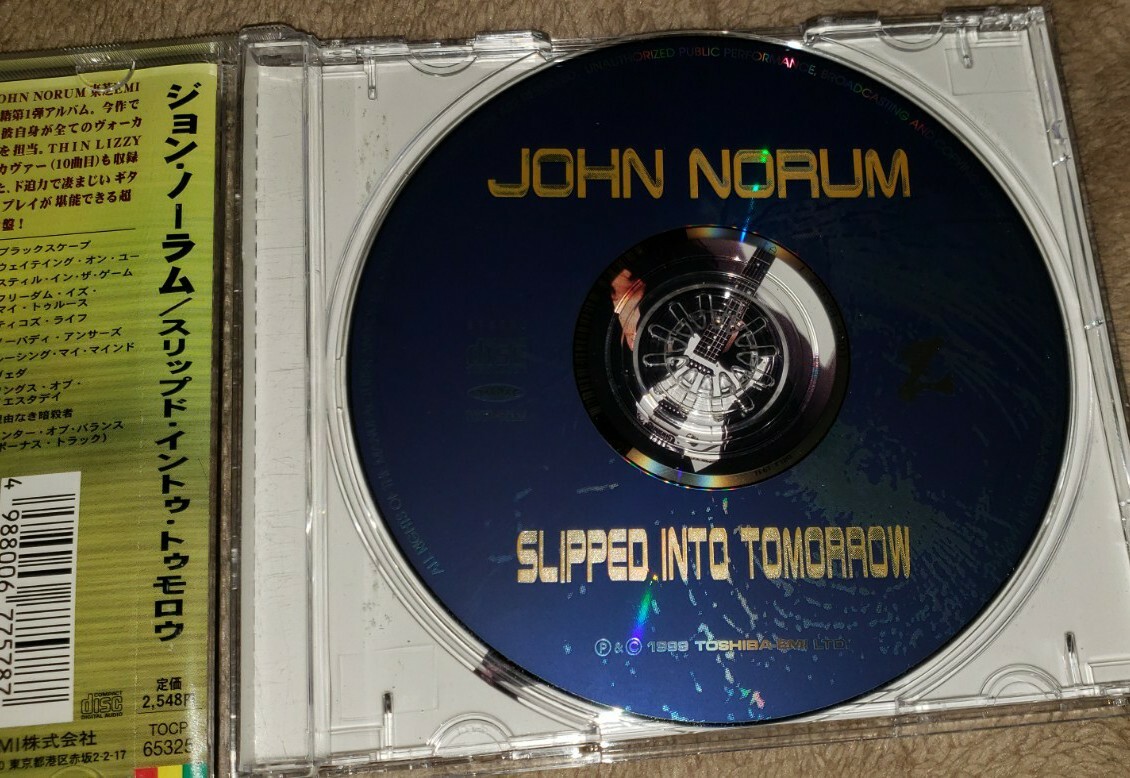 ジョンノーラム　レコード JOHN NORUM europe solo cd SLIPPED IN TOMORROW japan OBI TOCP