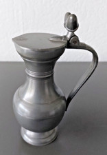 Zinnkrug mit Deckel, Punze Engel mit Trompete, sehr guter Zustand, vintage