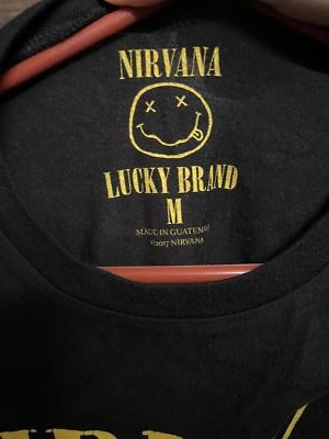 ⭐️未使用品NIRVANA SMILE Ｌ/ S TEE USA製 Ｌサイズ☆ Nirvana Smiley Long Sleeve T-shirt - Baby Kissing Rock | eBay