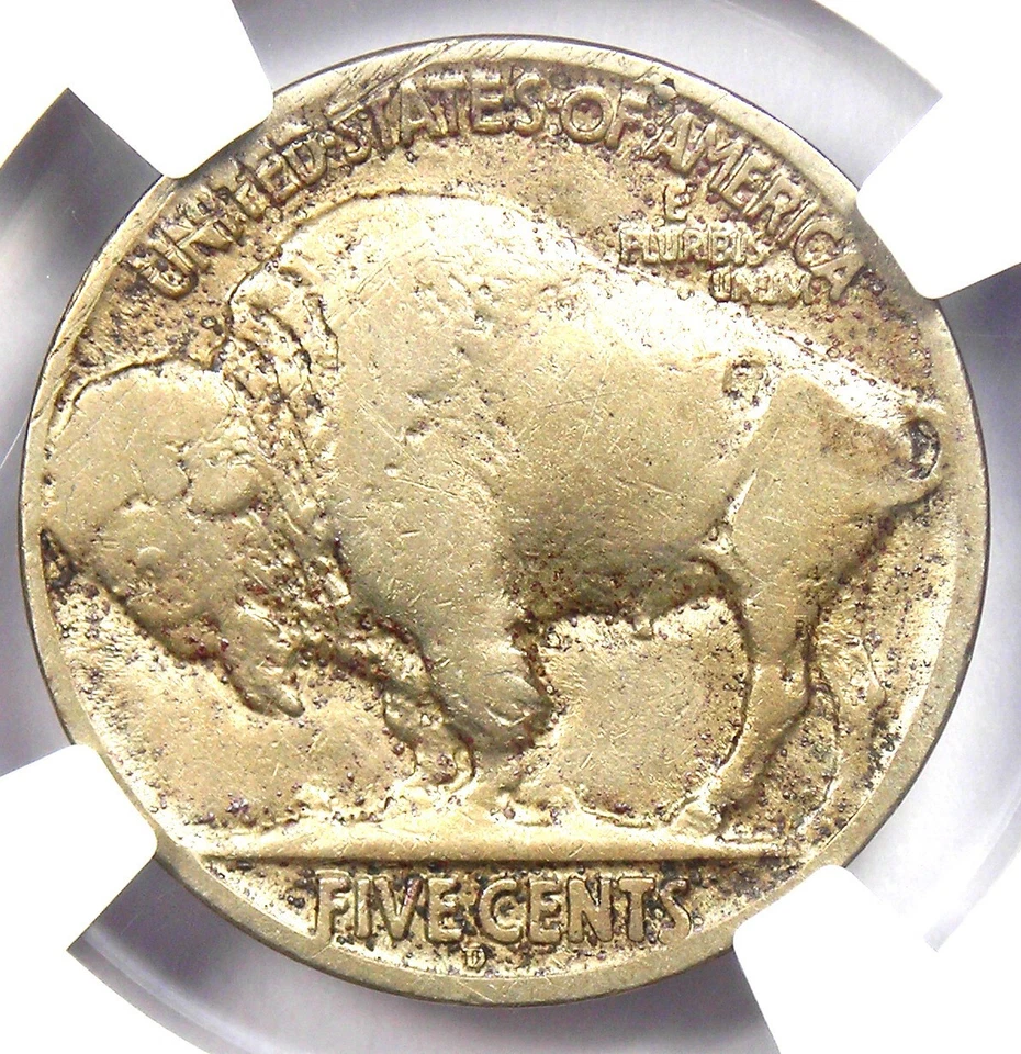 1918/7-D Buffalo Nickel 5C - NGC Fine Details - Rare Overdate Variety Coin! - Image 4 of 4