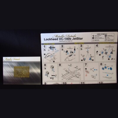 VC-140b JetStar (for Roden kit) Exterior Detailing set (Photoetch) Scale 1:144