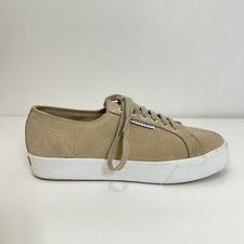 Superga Suede Shoes Unisex M7.5 W9 Brown Lace Up Model S00C660 Casual Chunky