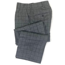 Club Monaco Gray Checked Vintage Wool Pants