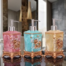 Resin Hand Press Soap Lotion Dispenser Shower Gel Bottle Shampoo Container 400ml