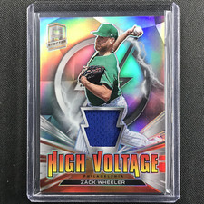 2021 Spectra ZACK WHEELER High Voltage Jerseys Relic #ZW