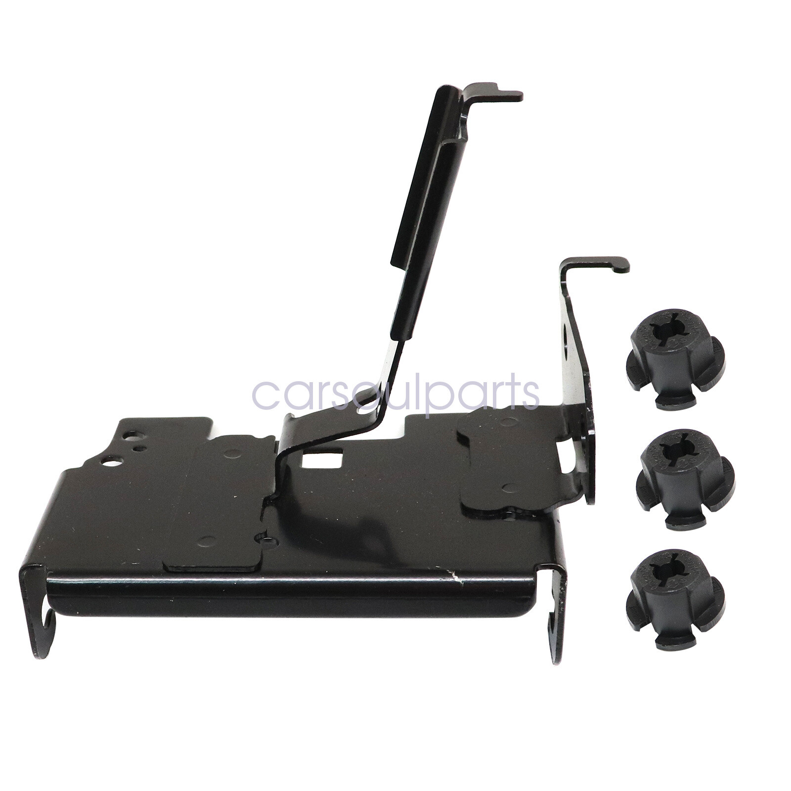 Radar Bracket + 3x Mounting Clip Fit For 2016-2018 Honda Civic 1.5L 2.0L Black