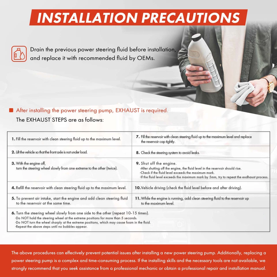 Power Steering Pump w/ Reservoir for Dodge Grand Caravan Chrysler Town & Country - Image 2 of 4