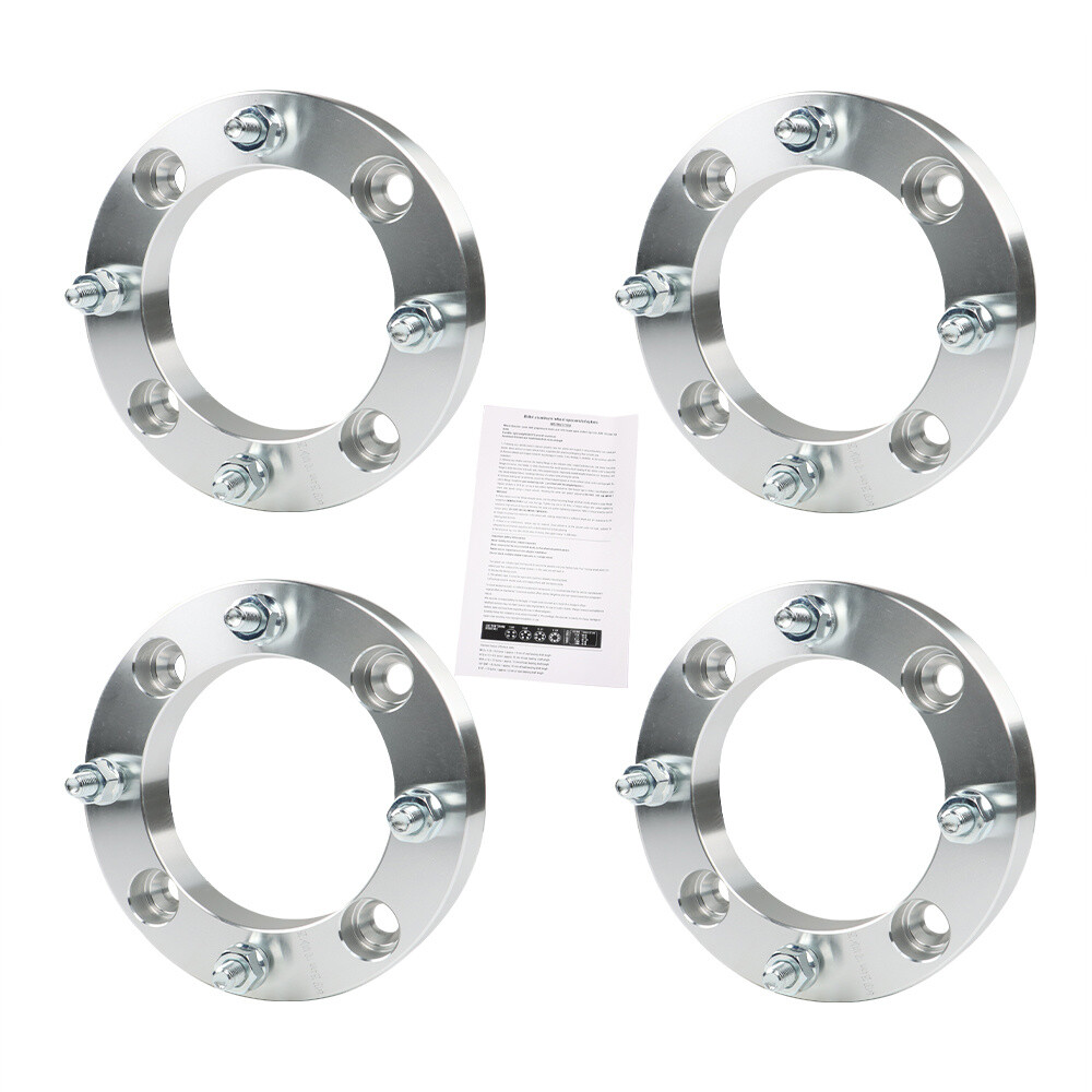 For CanAm Bombardier 4Pc 1" 25mm 4X137 ATV Silver Wheel Spacers 10x1