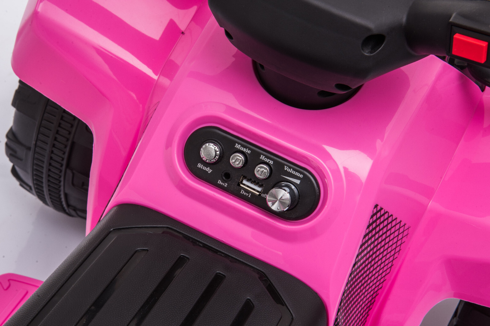 6V Kids Electric ATV Quad Bike Ride on Car for Toddler 1836 Month Pink