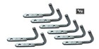 8 x Heavy Duty Large Rope Hooks Zinc Plated Steel Trailer Truck Tipper Bolt On