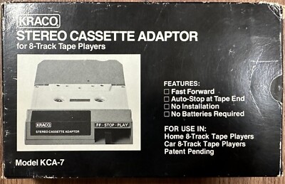 Adaptateur de cassette vintage par Kraco Adaptateur de cassette pour