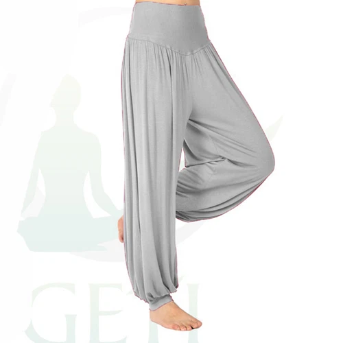 Women Harem Pants Indian Hippie Pant Ladies Casual Gym High Waist Bottoms - Picture 9 of 31