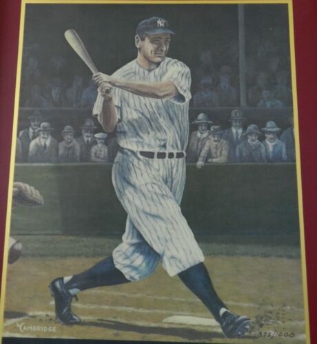 Lou Gehrig Limited Edition Cope Sammlung gerahmte Stat Plakette # 373 von 1000 COA - Bild 4 von 8