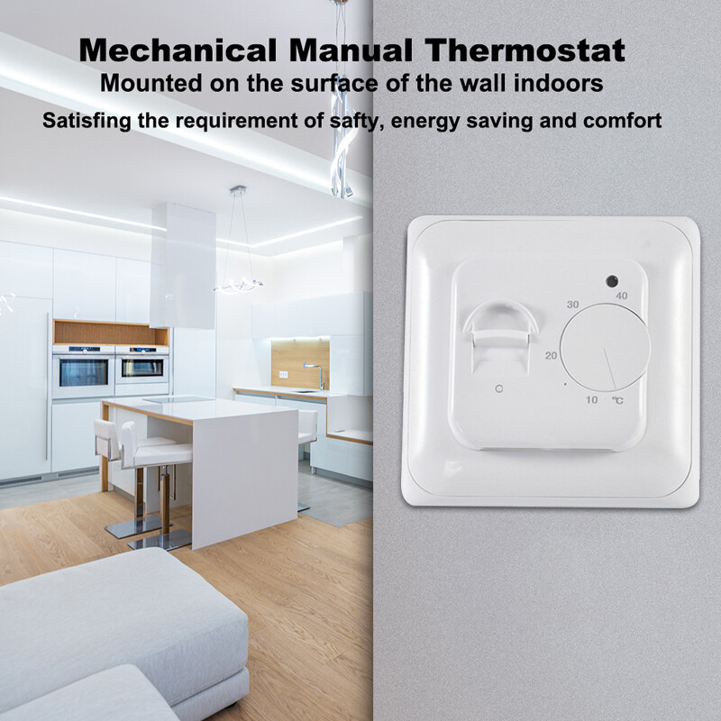 16A Electric UnderFloor Heating Thermostat Control Switch+ Floor Sensor