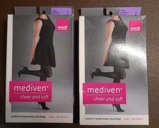 New Mediven Compression Stockings 30/40-Size III-Pantyhose- Closed Toe Natural