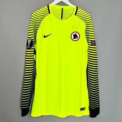 ASローマ 16/17 アリソン・ベッカー GKユニフォーム CL仕様 AS ROMA ITALY 2016 2017 GOALKEEPER JERSEY SHIRT PLAYER ISSUE #1