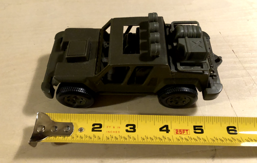 Unbranded Military Jeep Toy Looks Like GI Joe Vamp Cheetah NOT GI Joe Size/Scale - Picture 4 of 11
