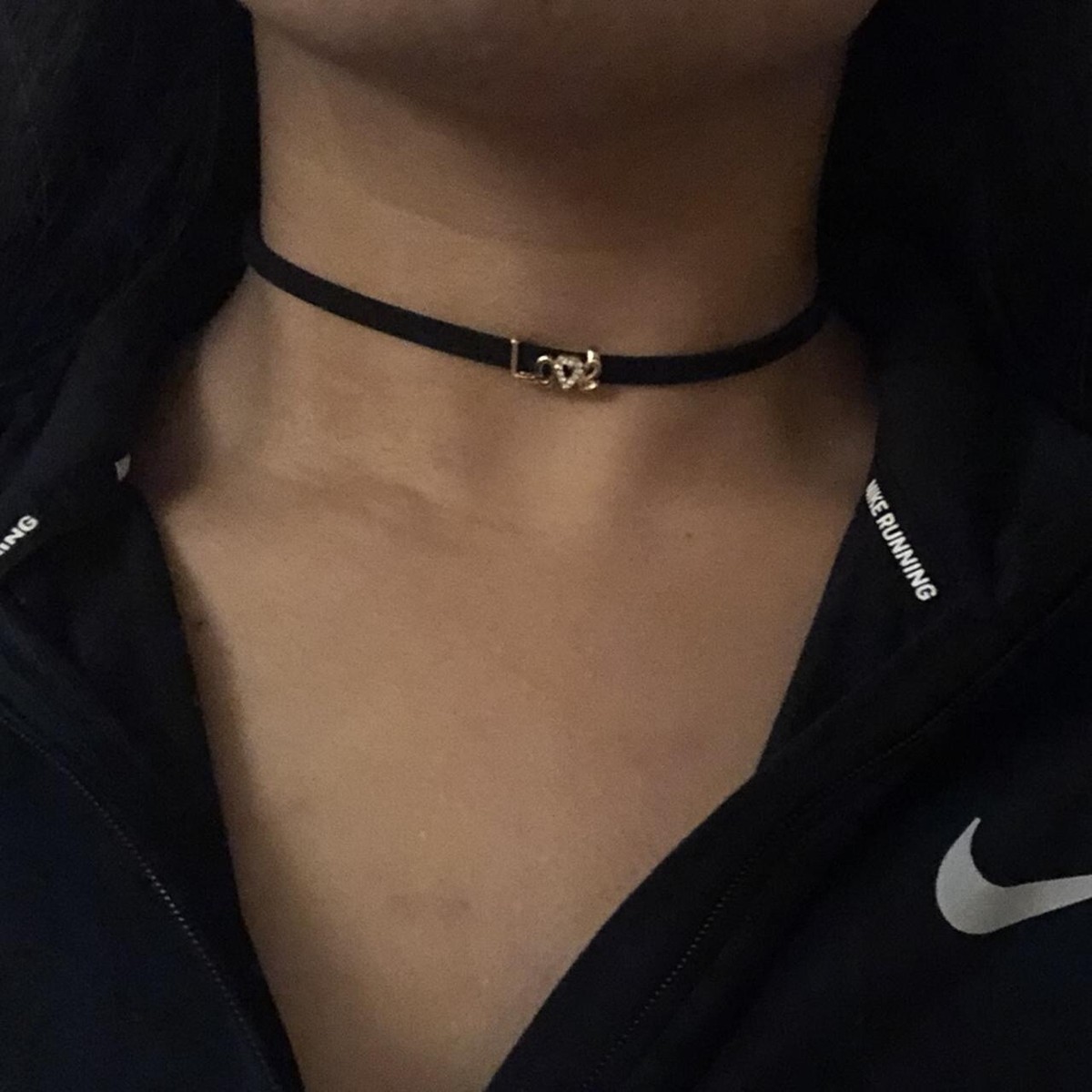 Accessorize Thin Black Velvet Choker Necklace Love Brand New UK