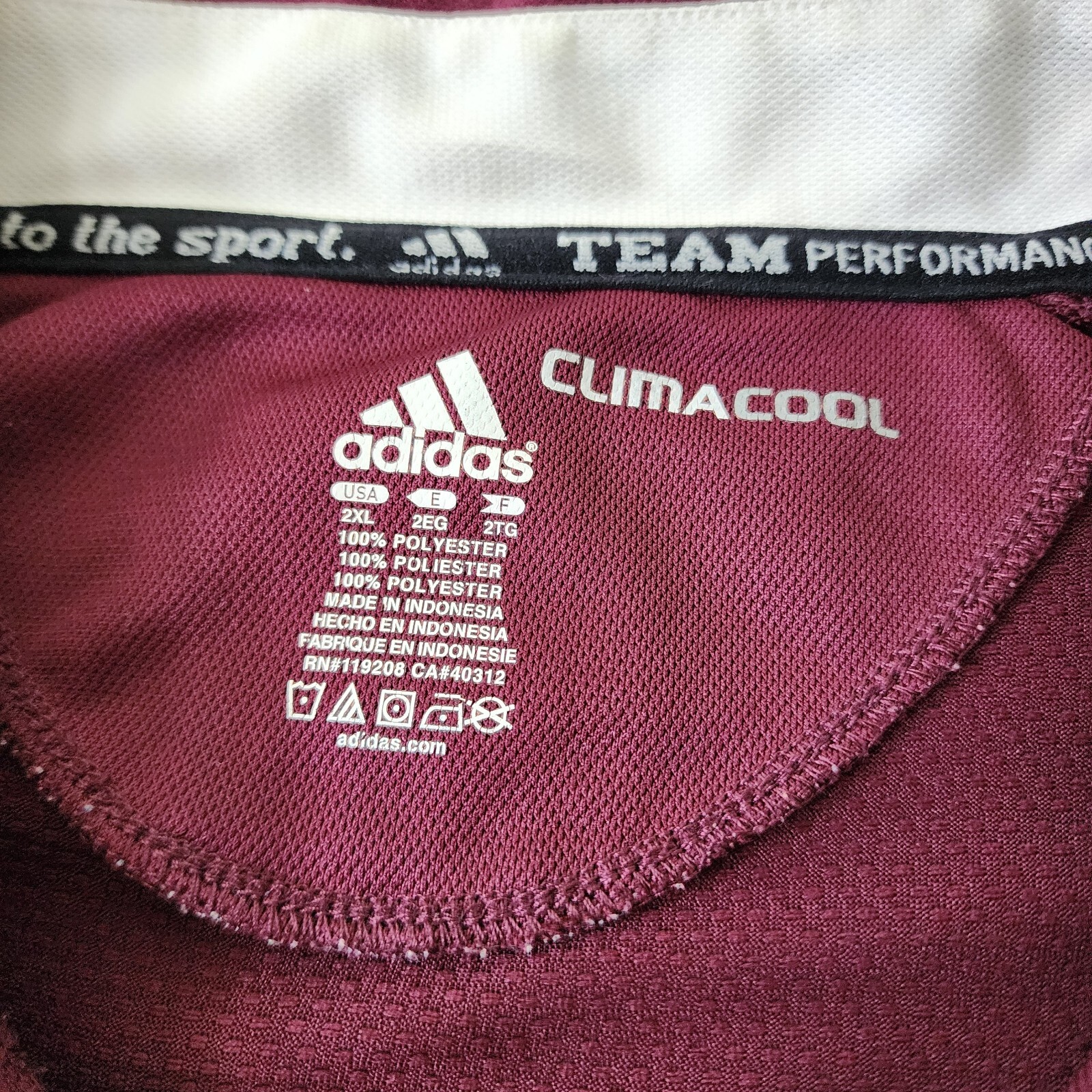 Texas A&M Polo Shirt Men's 2XL Multicolor Embroidered Adidas Climacool Athletic thumbnail 4