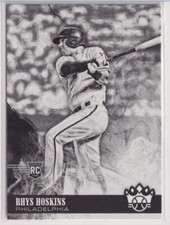 2018 Diamond Kings Black and White Variations #121 Rhys Hoskins RC