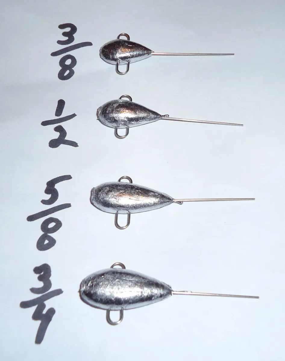 10 TAIL SPINNER LURES 3/8 1/2 5/8 3/4 UNPAINTED JIG Similar To Little George