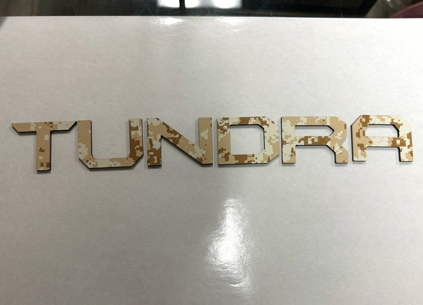 2022 - 2024 DESERT STORM TUNDRA Front Emblem+Tailgate Raised Plastic Letters