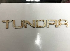 2022 - 2024 DESERT STORM TUNDRA Front Emblem+Tailgate Raised Plastic Letters