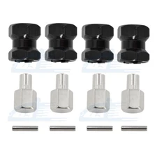4x 12mm Wheel Hex Hub Drive Adapter 15mm Extension For 1/10 RC Car Crawler SCX10