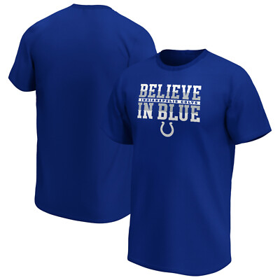 NFL T-Shirt Indianapolis Colts Football Hometown Believe in Blue blau Shirt