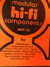 MHF-78 SAMS HI-FI  PHOTOFACT BSR CAPEHART FISHER GE MIDLAND OLYMPIC  NOS