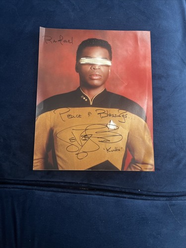 LeVar Burton Autographed Star Trek Next Generation Geordi La Forge 8 x 10 Photo - 第 1/1 張圖片