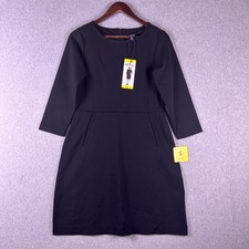 Buffalo David Bitton Dress Women's S Black Luxe Ponte A-Line Pockets Classic NWT