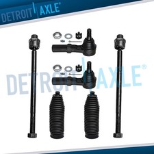 Front Inner Outer Tie Rod End W Boots For 2002 2003 - 2005 Dodge Ram 1500
